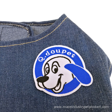 summer Fresh Stylish Washed jean pet clothes